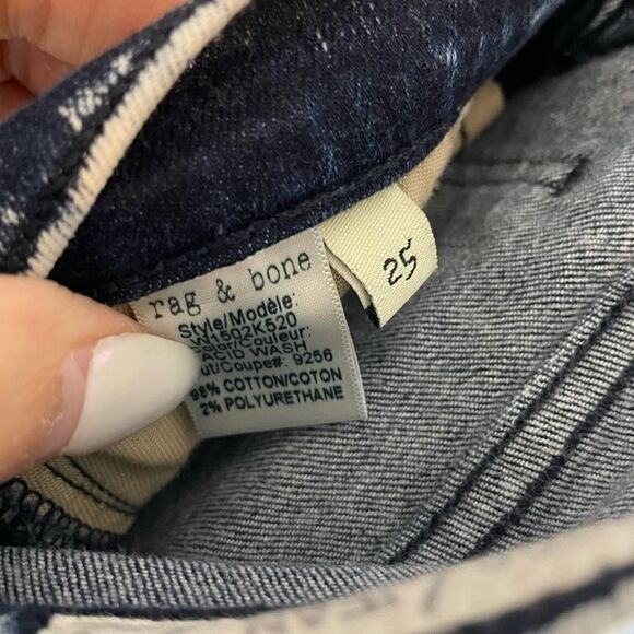 rag & bone The Skinny Acid Wash Jeans 25 - Picture 9 of 14